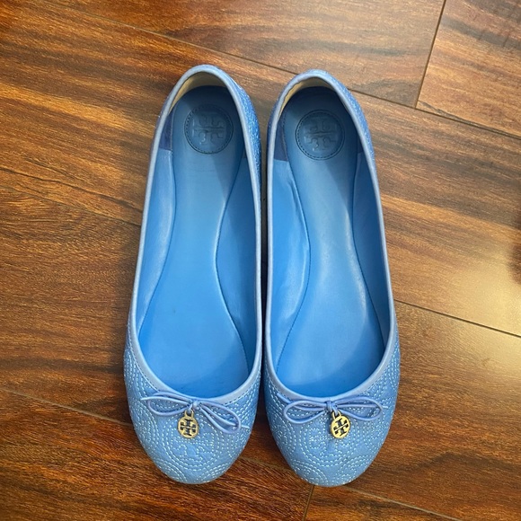 Tory Burch Embroidered Ballet Flats Size 11 - Picture 1 of 4